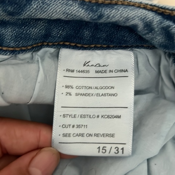 KanCan Nala women’s mid-rise Ankle Cropped Distressed Jeans - Picture 6 of 8